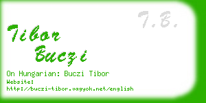 tibor buczi business card